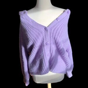 Sézane Women's Purple Cardigan
